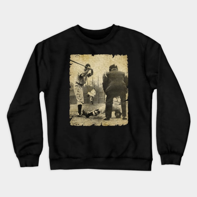 Hank Greenberg Faces Off Against Bob Feller, 1939 Crewneck Sweatshirt by SOEKAMPTI